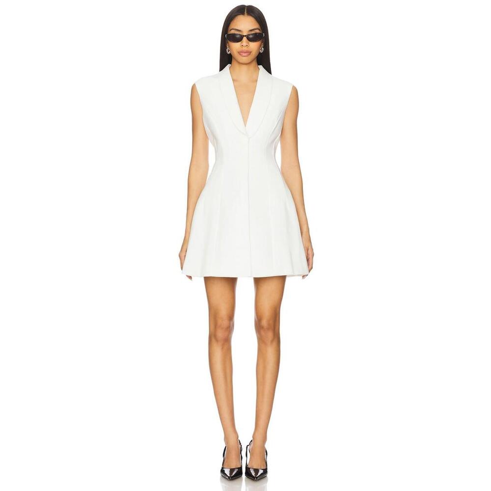 Bardot Destine Hourglass Mini Dress in Orchid White